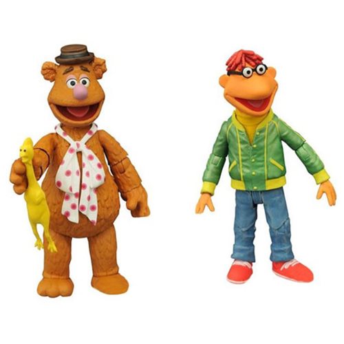 The Muppets Select Fozzie and Scooter Figures, Not Mint